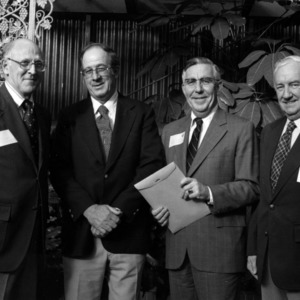 Ray Smith, Minge Reed, M. L. Boinest, and John Wright at Pulp and Paper Foundation Meeting