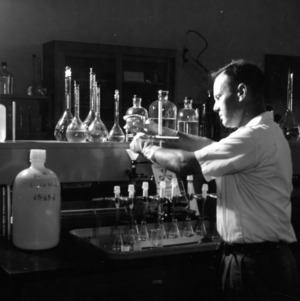 Dr. Nathaniel T. Coleman in lab