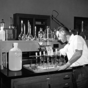 Dr. Nathaniel T. Coleman in lab