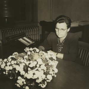Gertrude Cox in office