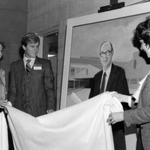 Unveiling of portrait of Terrence Curtin