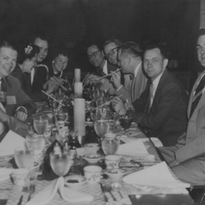 Gerald O. T. Erdahl and others at dinner in San Francisco