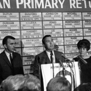 James Gardner and wife during election primary results