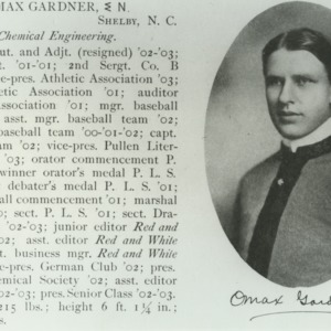O. Max Gardner profile
