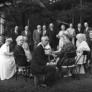 Edward S. King and others at summer party