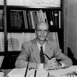 Dr. Ed Schoenborn at desk