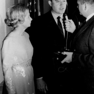 Robert Scott with wife Jesse Rae Scott, as he gives an audio interview