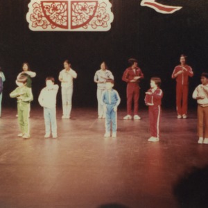Children performing at event