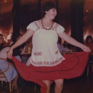 Woman dancing at event