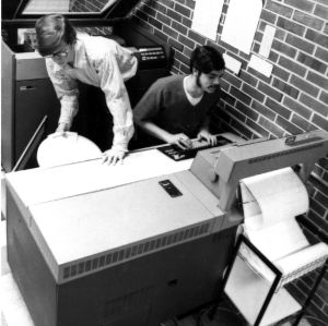 Students at computer