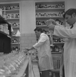Two men in laboratory