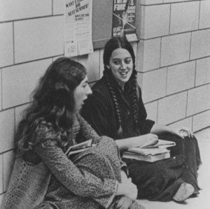Two students in hallway