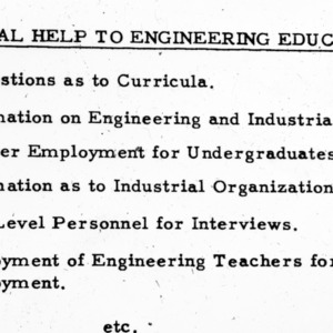 Industrial Help to Engineering Education