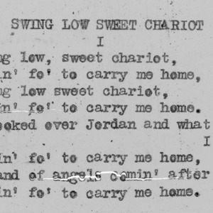 "Swing Low Sweet Chariot" part 1 - 4-H Club song lyrics