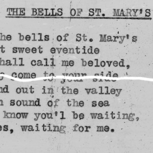 "The Bells Of Saint Mary's" - 4-H Club song lyrics