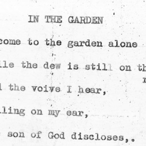4-H Club song slides : "In The Garden"