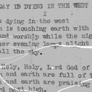 4-H Club song slides : "Day Is Dying In The West"