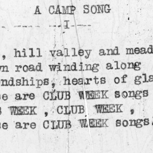 4-H Club song slides : "A Camp Song"