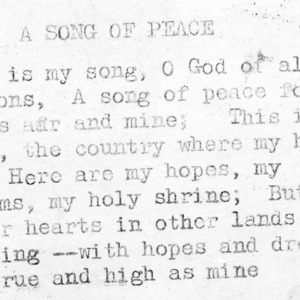 4-H Club song slides : "A Song Of Peace"