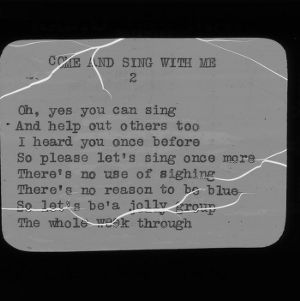4-H Club song slides : "Come And Sing With Me"