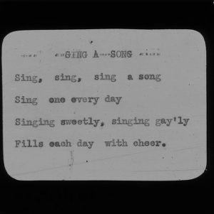 4-H Club song slides : "Sing A Song"