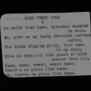 4-H Club song slides : "Home Sweet Home"