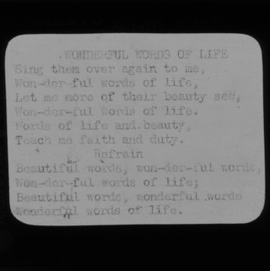 4-H Club song slides : "Wonderful Words Of Life"