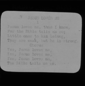 4-H Club song slides : "Jesus Loves Me"