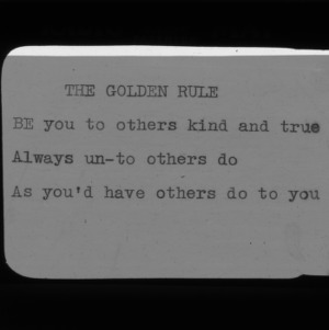 4-H Club song slides : "The Golden Rule"