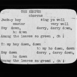 4-H Club song slides : "The Keeper"