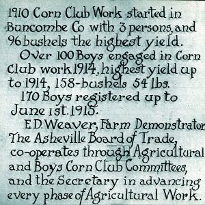 1910 Corn Club week in Buncombe County