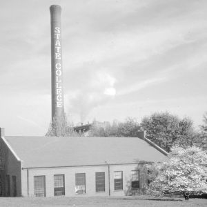 Engineering Research Building with State College chimney