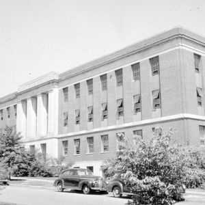Withers Hall with cars in front