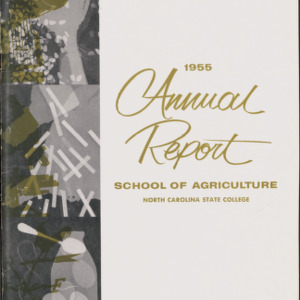 College of Agriculture and Life Sciences Annual Report, Calendar Year 1955