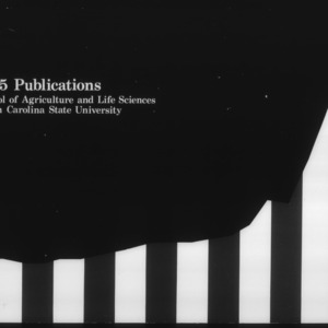 School of Agriculture & Life Sciences Annual Report Supplement, 1975 Publications