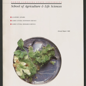 College of Agriculture and Life Sciences Annual Report, 1986