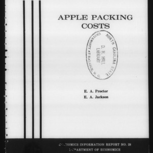Apple packing costs (Economics Information Report 28)