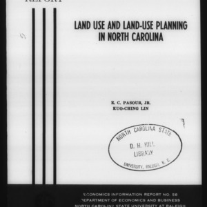 Land use and land-use planning in North Carolina (Economics Information Report 58)
