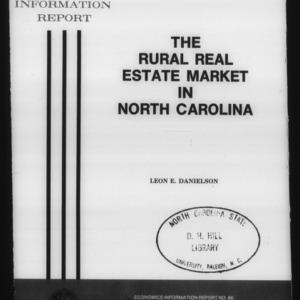 The rural real estate market in North Carolina (Economics Information Report 66)