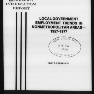 Local government employment trends in non metropolitan areas, 1957-1977 (EIR-67)