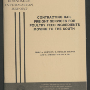 Contracting Rail Freight Services for Poultry Feed Ingredients Moving to the South (EIR-68), 1982 Nov.