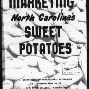 Marketing North Carolina's Sweet Potatoes (AE Information Series No. 23)