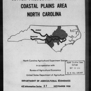 Cotton Production Practices: Coastal Plains Area, North Carolina (AE Information Series No. 27)