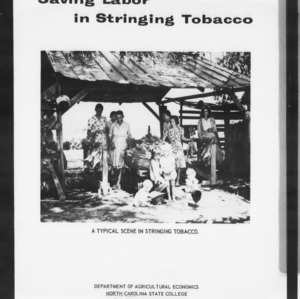 Saving Labor In Stringing Tobacco (AE Information Series No. 40)