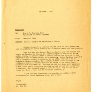 Animal Nutrition Projects. Atomic Energy Commission (A.E.C.) - Carbon. S.B. Tove :: Research Files