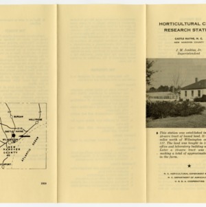Office and administrative records for Horticulture Crops Research Station