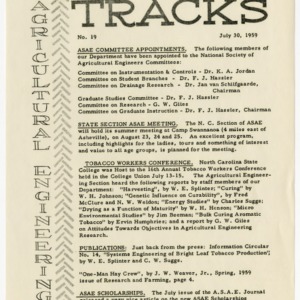 Tracks newsletter, Issue No. 19