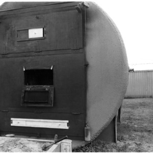 Experimental work by Rupert Watkins with wood fired boiler 1982