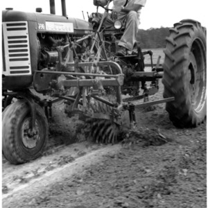 J.C. Ferguson, Pope Farm - Halifax Co. 1948-49.  2-row cotton cultivator