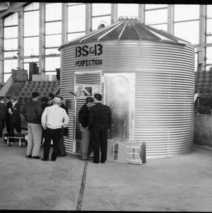 Grain Equipment Display, State Fair Arena, 1959. N.C. Grain and Feed Dealers Convention